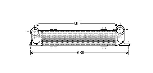 AVA QUALITY COOLING Kompressoriõhu radiaator BW4538